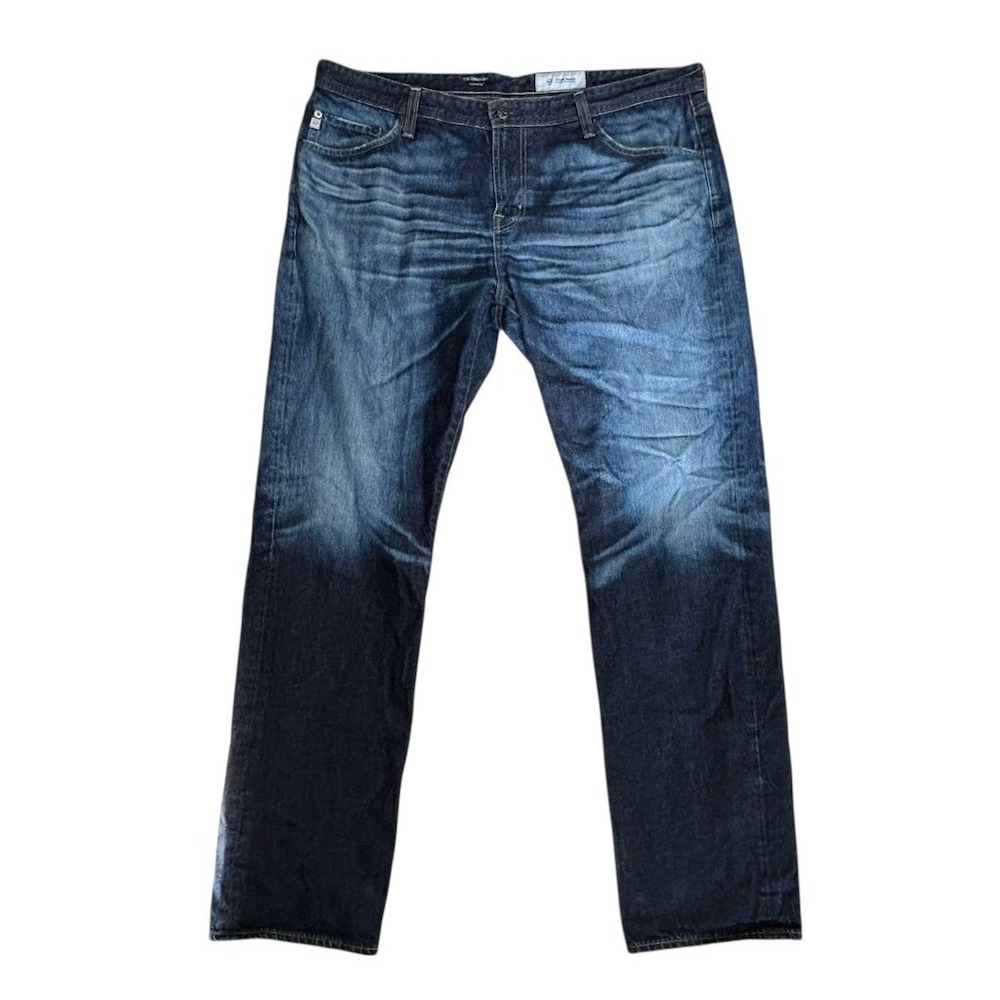 AG‎ Adriano Goldschmied The Graduate Jeans Mens 40x32 Dark Wash Blue